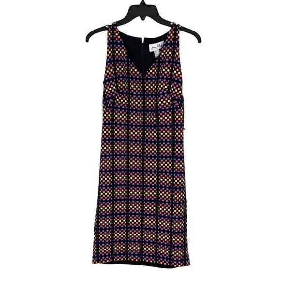 Joseph Ribkoff Vintage Vibrant Pastel Multicolored Mini Sheath Dress Size‎ 4 NWT - Picture 1 of 9
